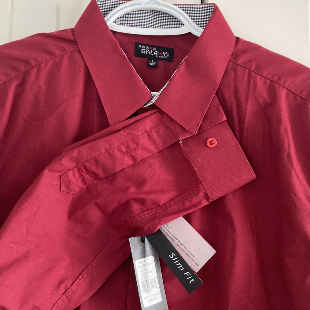 Galaxy. Button Down Dress Shirt. Sz.Large.